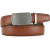 imageCHAOREN Mens Dress Belt  Mens Ratchet Belt Leather for Dress Pant  Micro Adjustable Belts Fit EverywhereCharcoal Depiction  Tan