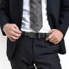 imageCHAOREN Mens Dress Belt  Mens Ratchet Belt Leather for Dress Pant  Micro Adjustable Belts Fit EverywhereClassic Carbon Fiber  Black
