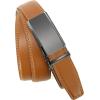 imageCHAOREN Mens Dress Belt  Mens Ratchet Belt Leather for Dress Pant  Micro Adjustable Belts Fit EverywhereRadiant Ore  Light Brown