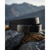 imageCHAOREN Mens Ratchet Belt  15 Stretch Nylon Belts for Casual Work Golf  Adjustable Fit for Everyday ComfortBrushed Black  Black