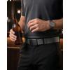 imageCHAOREN Mens Ratchet Belt  15 Stretch Nylon Belts for Casual Work Golf  Adjustable Fit for Everyday ComfortBrushed Black  Grey
