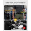 imageCHAOREN Nickel Free Web Belt Men  TSA Approved Non Metal Buckle Nylon Belt Travel with Confidence and Ease 38mmBlack