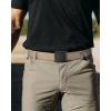 imageCHAOREN Nickel Free Web Belt Men  TSA Approved Non Metal Buckle Nylon Belt Travel with Confidence and Ease 38mmKhaki