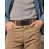 imageCHAOREN Nylon Ratchet Belts for Men  Adjustable Casual Work Belt with Slide Buckle  Trim to FitBrown 38mm