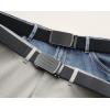 imageCHAOREN Nylon Ratchet Belts for Men  Adjustable Casual Work Belt with Slide Buckle  Trim to FitCarbon Fiber ImperialGrey