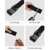 imageCHAOREN Nylon Ratchet Belts for Men  Adjustable Casual Work Belt with Slide Buckle  Trim to FitMetalBlack 38mm