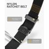 imageCHAOREN Nylon Ratchet Belts for Men  Casual Golf Web Belt Men 1 38  Automatic Adjustable Buckle Fit JeansNeutral Grey 35mm