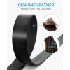 imageCHAOREN Ratchet Belts for Men  15 Mens Belt Genuine Leather for Causual Jeans  Customizable Style Versatile FitGenuine Leather Black