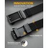 imageCHAOREN Tactical Belt Men  15 Nylon Gun Belt  Quick Release EDC Work Belts for Concealed Carry MilitaryCarbon Fiber Black