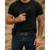 imageCHAOREN Tactical Belt Men  15 Nylon Gun Belt  Quick Release EDC Work Belts for Concealed Carry MilitaryCarbon Fiber Black