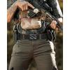 imageCHAOREN Tactical Belt Men  15 Nylon Gun Belt  Quick Release EDC Work Belts for Concealed Carry MilitaryHollow Bright Black
