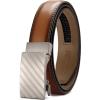 imageCHAOREN Mens Dress Belt  Mens Ratchet Belt Leather for Dress Pant  Micro Adjustable Belts Fit EverywhereTan