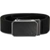 imageCHAOREN Mens Ratchet Belt  15 Stretch Nylon Belts for Casual Work Golf  Adjustable Fit for Everyday ComfortBrushed Black  Black