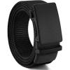 imageCHAOREN Nylon Ratchet Belts for Men  Adjustable Casual Work Belt with Slide Buckle  Trim to FitBlack 38mm