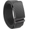 imageCHAOREN Nylon Ratchet Belts for Men  Adjustable Casual Work Belt with Slide Buckle  Trim to FitCarbon Fiber ImperialGrey