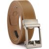 imageCHAOREN Ratchet Belts for Men  15 Mens Belt Genuine Leather for Causual Jeans  Customizable Style Versatile FitFull Grain Cognac