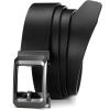 imageCHAOREN Ratchet Belts for Men  15 Mens Belt Genuine Leather for Causual Jeans  Customizable Style Versatile FitGenuine Leather Black