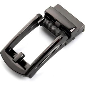 imageCHAOREN 32mm Ratchet Belt Buckle Only for 1 18 Slide Belt Strap  Automatic Click Buckle AdjustableBlack