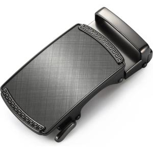 imageCHAOREN 32mm Ratchet Belt Buckle Only for 1 18 Slide Belt Strap  Automatic Click Buckle AdjustableCharcoal Depiction