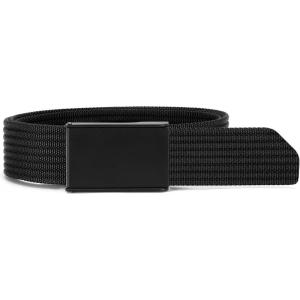 imageCHAOREN Mens Belt  15 Nylon Webbing Belt with Quick Release Buckle  Adjustable Fit for Casual Work amp Military  One SizeBlack