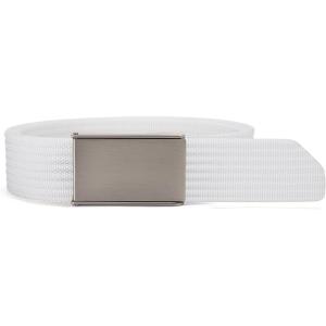 imageCHAOREN Mens Belt  15 Nylon Webbing Belt with Quick Release Buckle  Adjustable Fit for Casual Work amp Military  One SizeWhite