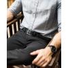 imageCHAOREN Mens Belt Leather  1 38 Dress Belts for Men  Considerate Gift for Work Business Casual JeansClassic Black