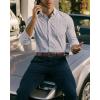 imageCHAOREN Mens Belt Leather  1 38 Dress Belts for Men  Considerate Gift for Work Business Casual JeansDark Brown