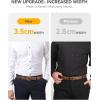 imageCHAOREN Mens Belt Leather  1 38 Dress Belts for Men  Considerate Gift for Work Business Casual JeansSilver  Tan