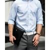imageCHAOREN Mens Belt Leather  1 38 Dress Belts for Men  Considerate Gift for Work Business Casual JeansWhite
