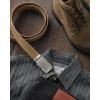 imageCHAOREN Mens Belt Leather Ratchet Belt  Customizable Fit Effortless Style 35mmCharcoal Depiction  Full Grain Brown