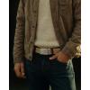 imageCHAOREN Mens Belt Leather Ratchet Belt  Customizable Fit Effortless Style 35mmCharcoal Depiction  Full Grain Brown