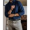 imageCHAOREN Mens Belt Leather Ratchet Belt  Customizable Fit Effortless Style 35mmHollow  All Black