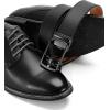 imageCHAOREN Mens Belt Leather Ratchet Belt  Customizable Fit Effortless Style 35mmHollow Gun  Black