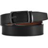 imageCHAOREN Mens Belt Leather Ratchet Belt  Customizable Fit Effortless Style 35mmHollow Gun  Black