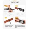 imageCHAOREN Mens Belt Leather Ratchet Belt 2 Pack  Customizable Fit Effortless Style 35mmBlack  Carbon FiberDark Brown