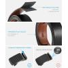 imageCHAOREN Mens Belt Leather Ratchet Belt 2 Pack  Customizable Fit Effortless Style 35mmImperial BlackCognac