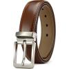 imageCHAOREN Mens Belt Leather  1 38 Dress Belts for Men  Considerate Gift for Work Business Casual JeansBrown 32mm