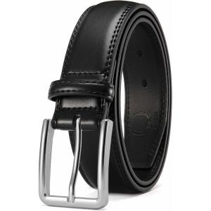 imageCHAOREN Mens Belt Leather  1 38 Dress Belts for Men  Considerate Gift for Work Business Casual JeansClassic Black