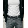 imageCHAOREN Leather Ratchet Belt Men  Mens Belts Casual Accessories for Every Occasion 35mmFull Grain Black