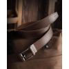 imageCHAOREN Leather Ratchet Belt Men  Mens Belts Casual Accessories for Every Occasion 35mmFull Grain Brown