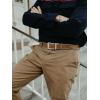 imageCHAOREN Leather Ratchet Belt Men  Mens Belts Casual Accessories for Every Occasion 35mmFull Grain Cognac