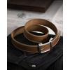 imageCHAOREN Leather Ratchet Belt Men  Mens Belts Casual Accessories for Every Occasion 35mmFull Grain Cognac