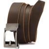imageCHAOREN Leather Ratchet Belt Men  Mens Belts Casual Accessories for Every Occasion 35mmFull Grain Brown