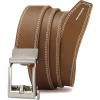 imageCHAOREN Leather Ratchet Belt Men  Mens Belts Casual Accessories for Every Occasion 35mmFull Grain Cognac