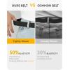 imageCHAOREN Mens Belt  Braided Stretch Golf Belt for Men 1 38 Gift for Golf Pants Casual Shorts JeansBasic Black