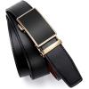 imageCHAOREN Mens Belt  Mens Ratchet Belt Leather 1 38 for Dress Pant  Micro Adjustable Belt Fit EverywhereBasic Gold Black