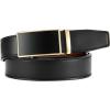 imageCHAOREN Mens Belt  Mens Ratchet Belt Leather 1 38 for Dress Pant  Micro Adjustable Belt Fit EverywhereBasic Gold Black