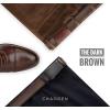 imageCHAOREN Mens Belt  Mens Ratchet Belt Leather 1 38 for Dress Pant  Micro Adjustable Belt Fit EverywhereBasic Gun Dark Brown