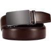 imageCHAOREN Mens Belt  Mens Ratchet Belt Leather 1 38 for Dress Pant  Micro Adjustable Belt Fit EverywhereBasic Gun Dark Brown