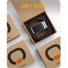 imageCHAOREN Mens Belt  Mens Ratchet Belt Leather 1 38 for Dress Pant  Micro Adjustable Belt Fit EverywhereBlack